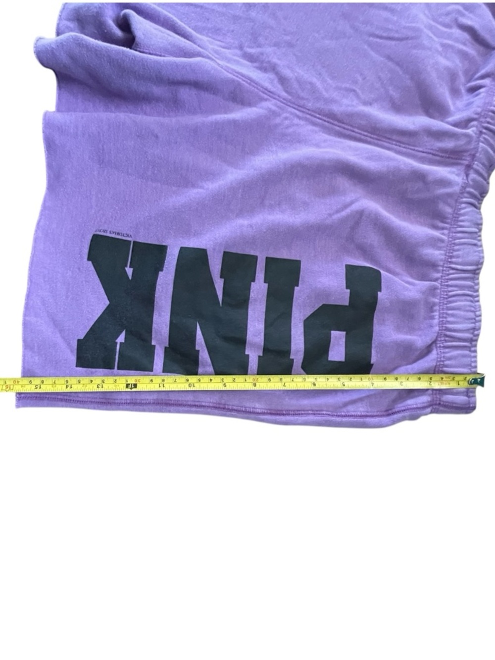 PINK Victoria’s Secret Purple Lounge Shorts Logo Graphic Elastic Waist shorts - Picture 5 of 8
